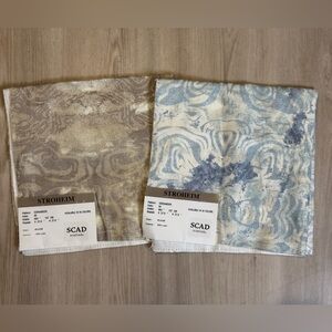 Decorative Fabric Set - Beige and Blue